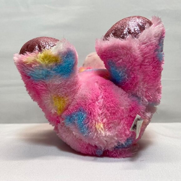 Ty Beanie Boos Franky 10" Rainbow Tye Dye Bear Pink Glitter Eyes 2018 Plush VHTF - Picture 7 of 11